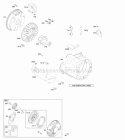 Blower HousingShrouds Flywheel Rewind Starter Diagram and Parts List for 216302-0121-B1  Briggs and Stratton Engine